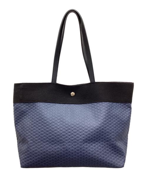 TREASURE TOPKAPI（トレジャートプカピ）TREASURE TOPKAPI (トレジャートプカピ) トートバッグ ネイビー×ブラックの古着・服飾アイテム