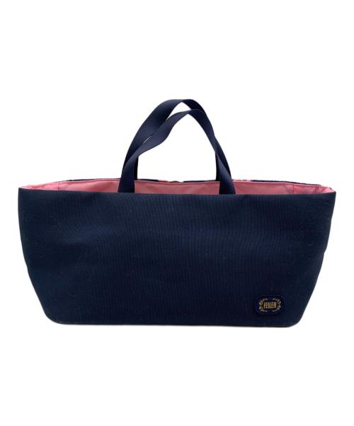 FEILER（フェイラー）FEILER (フェイラー) ハンドバッグ ネイビーの古着・服飾アイテム