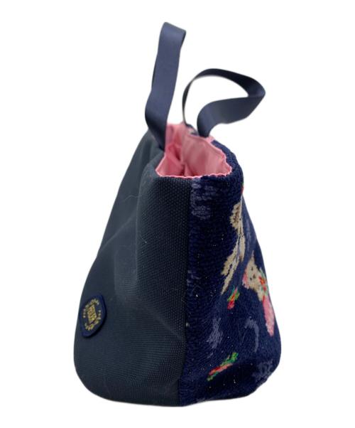 FEILER（フェイラー）FEILER (フェイラー) ハンドバッグ ネイビーの古着・服飾アイテム