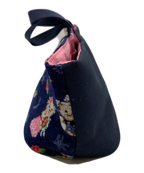 FEILER（フェイラー）FEILER (フェイラー) ハンドバッグ ネイビーの古着・服飾アイテム