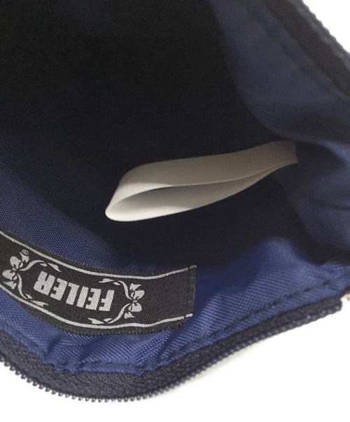FEILER（フェイラー）FEILER (フェイラー) スマホショルダーバッグ ネイビーの古着・服飾アイテム