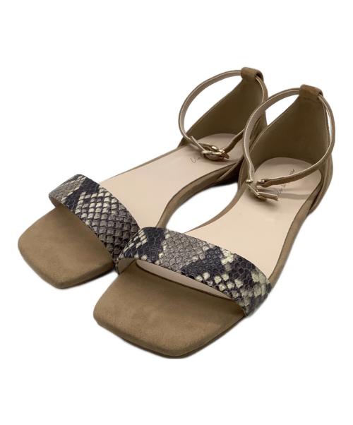 VIOLA&EMMA（ヴィオラアンドエマ）VIOLA&EMMA (ヴィオラアンドエマ) アンクルストラップサンダル ベージュ サイズ:23.0の古着・服飾アイテム