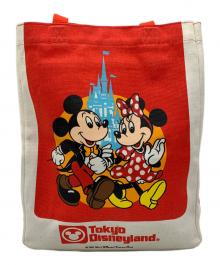 DISNEY（ディズニー）の古着「トートバッグ」｜レッド×ベージュ