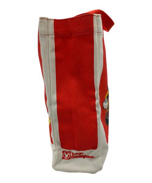 DISNEY（ディズニー）DISNEY (ディズニー) トートバッグ レッド×ベージュの古着・服飾アイテム