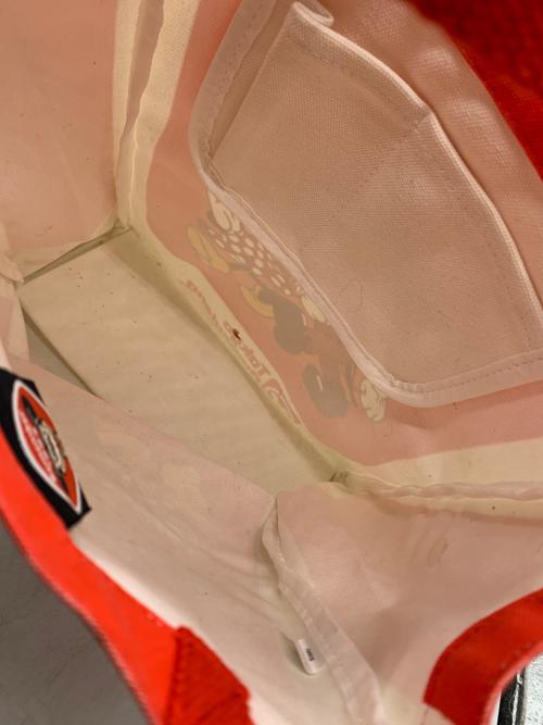 DISNEY（ディズニー）DISNEY (ディズニー) トートバッグ レッド×ベージュの古着・服飾アイテム