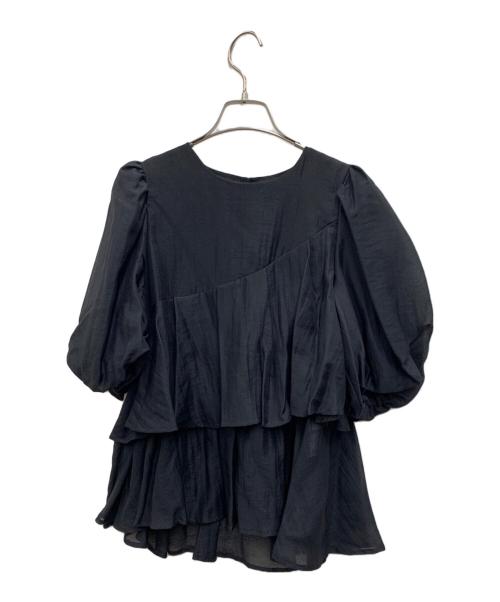apart by lowrys（アパートバイローリーズ）apart by lowrys (アパートバイローリーズ) 半袖ブラウス ブラック サイズ:FREE 未使用品の古着・服飾アイテム