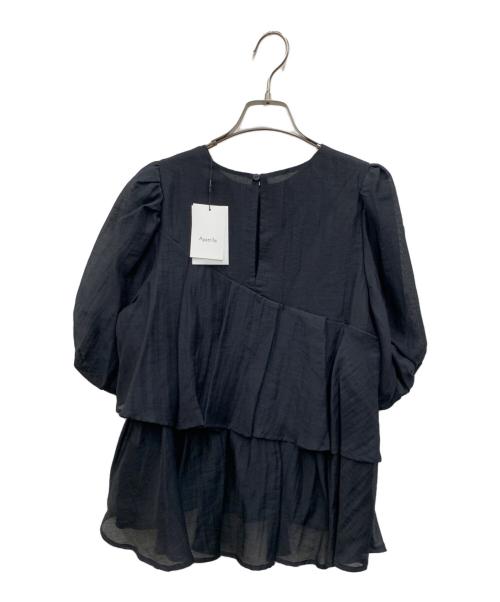 apart by lowrys（アパートバイローリーズ）apart by lowrys (アパートバイローリーズ) 半袖ブラウス ブラック サイズ:FREE 未使用品の古着・服飾アイテム
