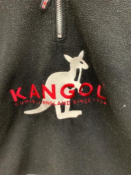 KANGOL（カンゴール）KANGOL (カンゴール) ハーフジップフリースジャケット ブラック サイズ:Lの古着・服飾アイテム