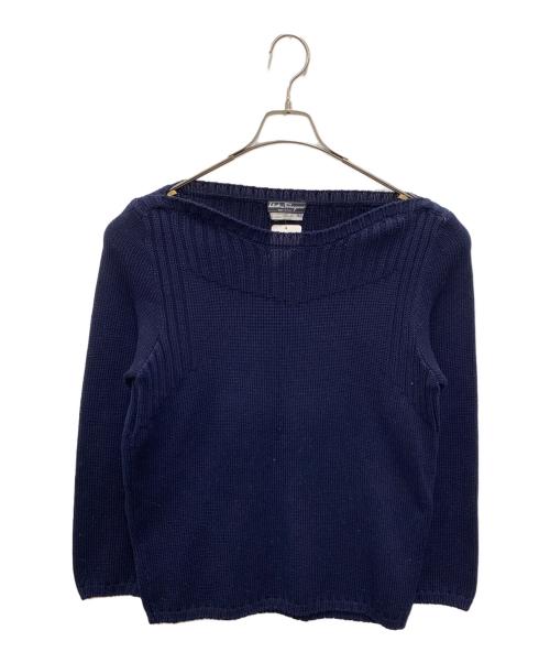 Salvatore Ferragamo（サルヴァトーレ フェラガモ）Salvatore Ferragamo (サルヴァトーレ フェラガモ) ニット ネイビー サイズ:XL 未使用品の古着・服飾アイテム