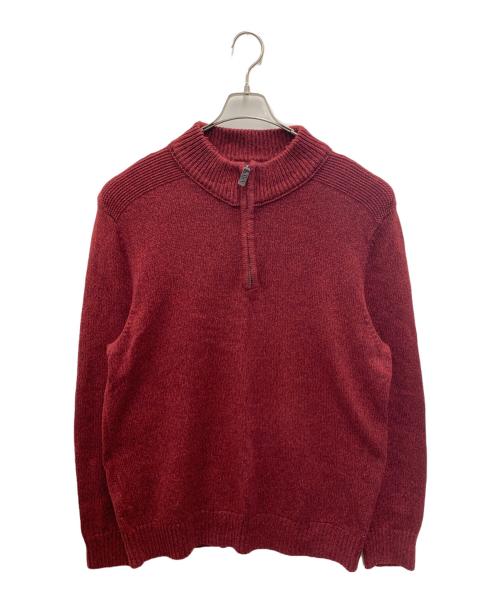 Eddie Bauer（エディーバウアー）Eddie Bauer (エディーバウアー) ハーフジップスウェット レッド サイズ:XLの古着・服飾アイテム