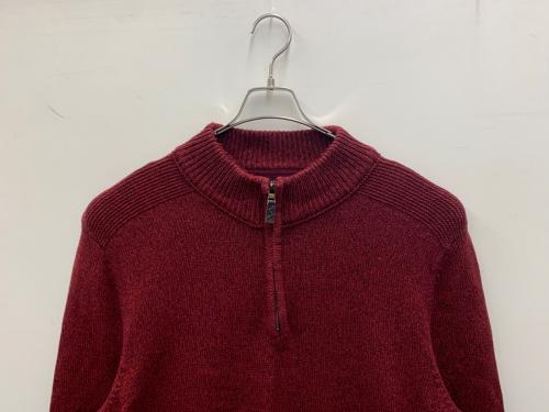 Eddie Bauer（エディーバウアー）Eddie Bauer (エディーバウアー) ハーフジップスウェット レッド サイズ:XLの古着・服飾アイテム