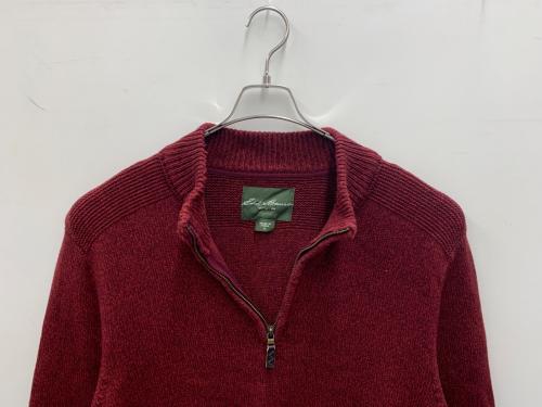 Eddie Bauer（エディーバウアー）Eddie Bauer (エディーバウアー) ハーフジップスウェット レッド サイズ:XLの古着・服飾アイテム