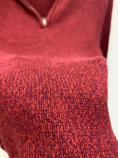 Eddie Bauer（エディーバウアー）Eddie Bauer (エディーバウアー) ハーフジップスウェット レッド サイズ:XLの古着・服飾アイテム