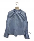 AuieFアウィーエフ）の古着「長袖ブラウス」｜サックスブルー