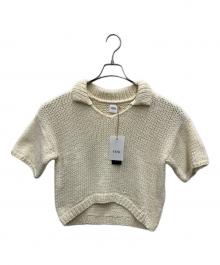 YENN（イエン）の古着「ハンドニットポロ」｜アイボリー