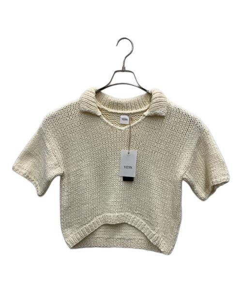 YENN（イエン）YENN (イエン) ハンドニットポロ アイボリー サイズ:Free 未使用品の古着・服飾アイテム