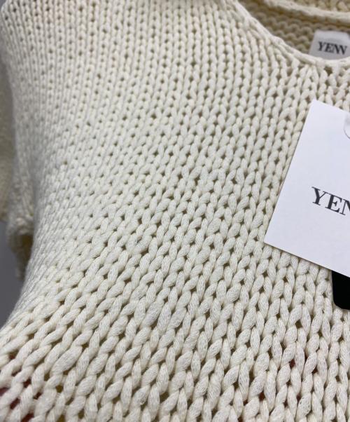 YENN（イエン）YENN (イエン) ハンドニットポロ アイボリー サイズ:Free 未使用品の古着・服飾アイテム