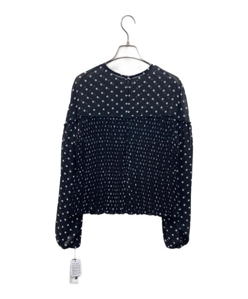 Gready Brilliant（グレディ ブリリアン）Gready Brilliant (グレディ ブリリアン) 長袖ブラウス ブラック×ホワイト サイズ:38 未使用品の古着・服飾アイテム