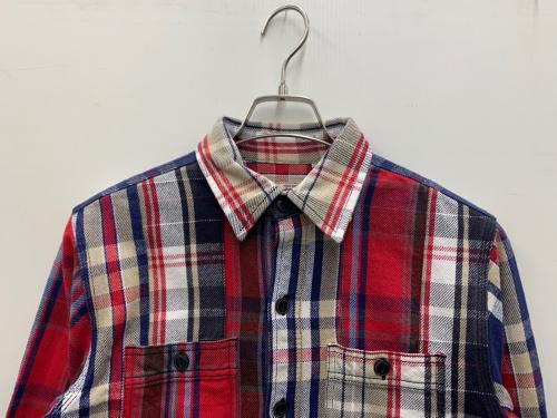 HOUSTON（ヒューストン）HOUSTON (ヒューストン) 長袖シャツ マルチカラー サイズ:Mの古着・服飾アイテム