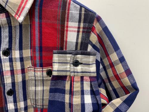 HOUSTON（ヒューストン）HOUSTON (ヒューストン) 長袖シャツ マルチカラー サイズ:Mの古着・服飾アイテム