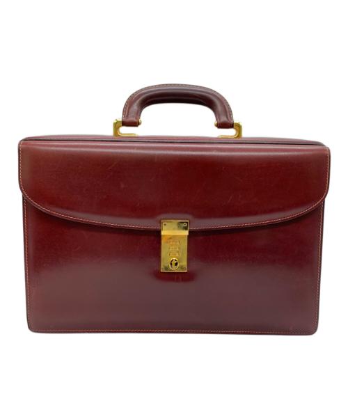 a.testoni（アテストーニ）a.testoni (アテストーニ) ビジネスバッグ ボルドーの古着・服飾アイテム