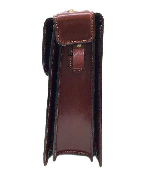 a.testoni（アテストーニ）a.testoni (アテストーニ) ビジネスバッグ ボルドーの古着・服飾アイテム