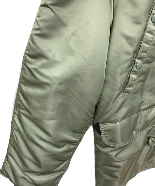ALPHA INDUSTRIES（アルファインダストリーズ）ALPHA INDUSTRIES (アルファインダストリーズ) ミリタリーコート オリーブ サイズ:Lの古着・服飾アイテム