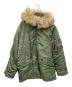 ALPHA INDUSTRIES（アルファインダストリーズ）の古着「ミリタリーコート」｜オリーブ