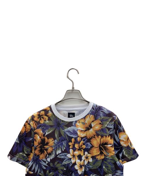 stussy（ステューシー）stussy (ステューシー) 半袖カットソー ネイビー×オレンジ サイズ:Sの古着・服飾アイテム