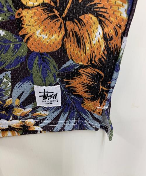 stussy（ステューシー）stussy (ステューシー) 半袖カットソー ネイビー×オレンジ サイズ:Sの古着・服飾アイテム