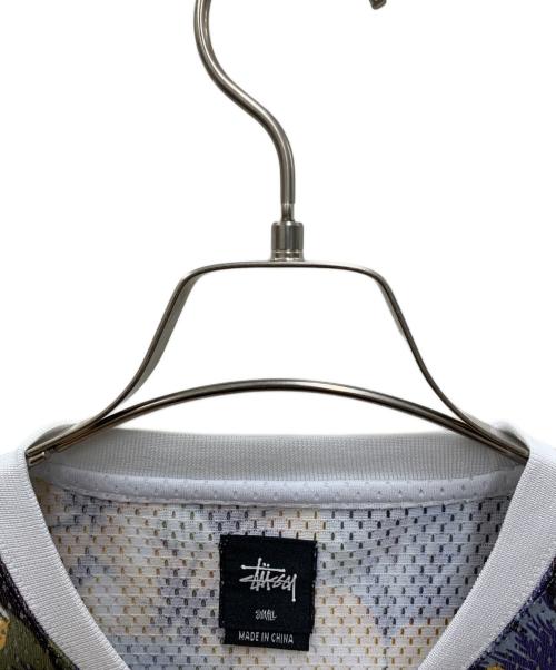 stussy（ステューシー）stussy (ステューシー) 半袖カットソー ネイビー×オレンジ サイズ:Sの古着・服飾アイテム