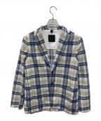 T-Jacketティージャケット）の古着「テーラードジャケット」｜ベージュ×ネイビー