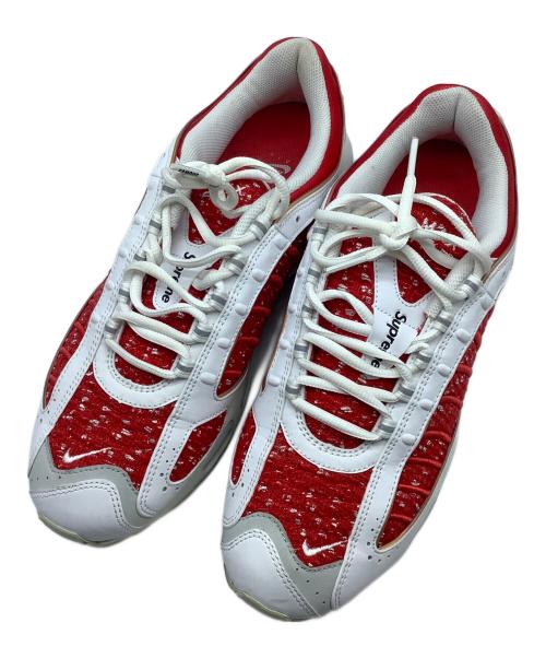 NIKE（ナイキ）NIKE (ナイキ) SUPREME (シュプリーム) ローカットスニーカー ホワイト×レッド サイズ:29.5cmの古着・服飾アイテム