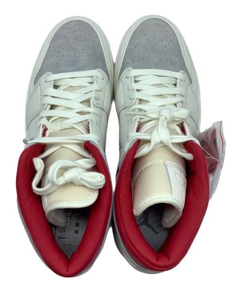 NIKE（ナイキ）NIKE (ナイキ) SNS (エスエヌエス) ミッドカットスニーカー アイボリー×レッド サイズ:29.5cmの古着・服飾アイテム