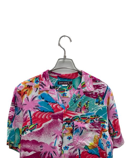 port cros（ポートクロス）port cros (ポートクロス) オープンカラーシャツ パープル サイズ:不明の古着・服飾アイテム