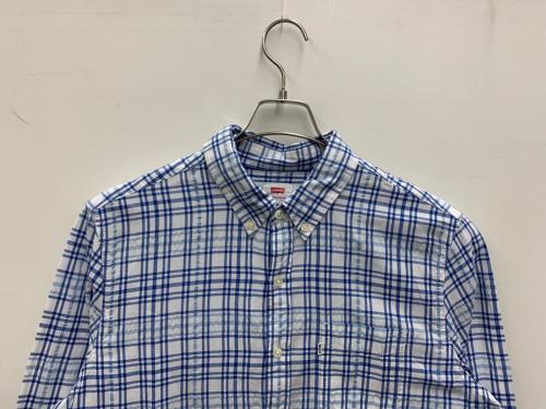 LEVI'S（リーバイス）LEVI'S (リーバイス) チェックシャツ ホワイト×ブルー サイズ:Lの古着・服飾アイテム