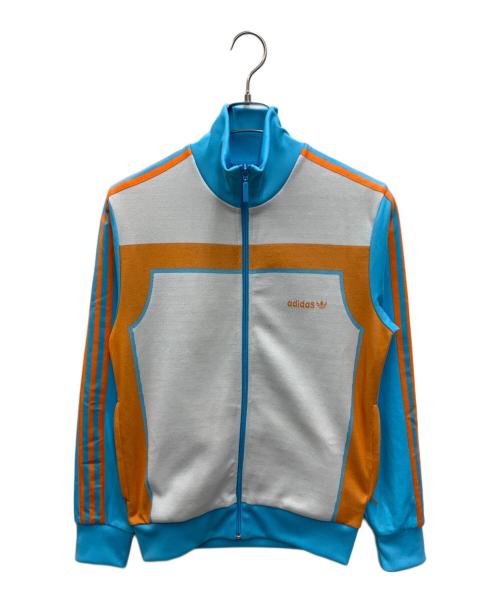 adidas Originals（アディダスオリジナル）adidas Originals (アディダスオリジナル) トラックジャケット スカイブルー×オレンジ×ホワイト サイズ:Mの古着・服飾アイテム