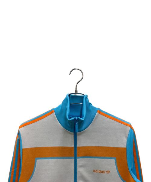 adidas Originals（アディダスオリジナル）adidas Originals (アディダスオリジナル) トラックジャケット スカイブルー×オレンジ×ホワイト サイズ:Mの古着・服飾アイテム