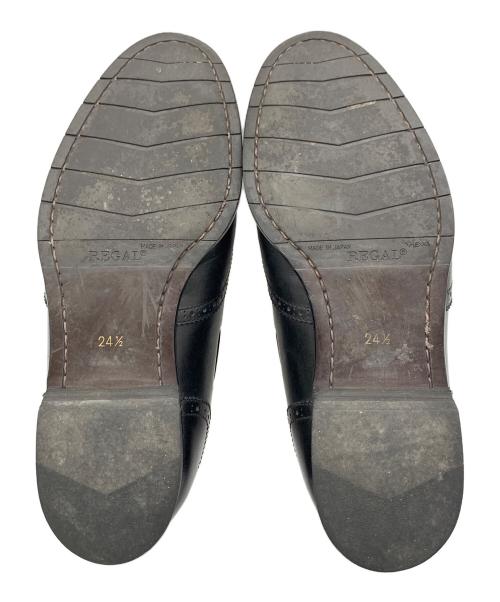 REGAL（リーガル）REGAL (リーガル) タッセルローファー ブラック サイズ:24.5の古着・服飾アイテム