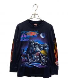 rock eagle（ロックイーグル）の古着「長袖カットソー」｜ブラック