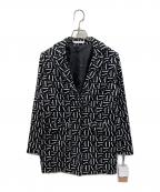 eimy istoireエイミーイストワール）の古着「テーラードジャケット」｜ブラック×ホワイト