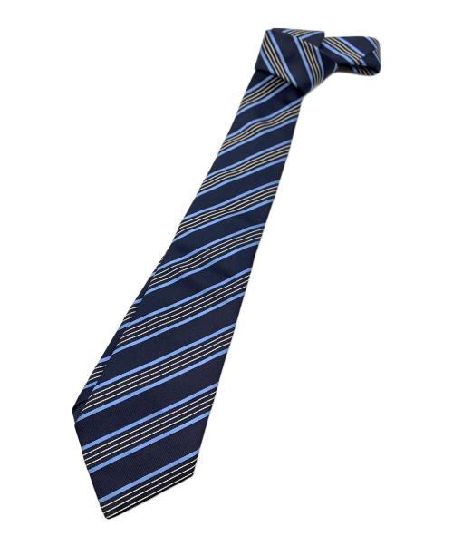 EMPORIO ARMANI（エンポリオアルマーニ）EMPORIO ARMANI (エンポリオアルマーニ) ネクタイ ネイビー×ブルー サイズ:8の古着・服飾アイテム