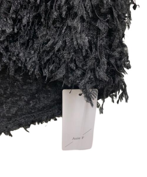 AuieF（アウィーエフ）AuieF (アウィーエフ) ジャギ―ベスト ブラック サイズ:38 未使用品の古着・服飾アイテム