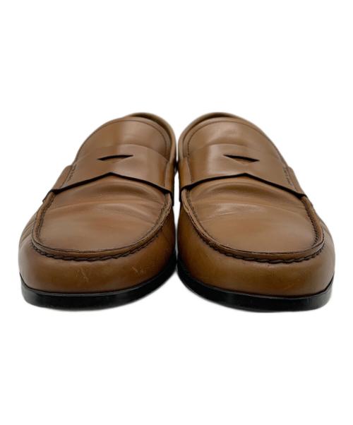 PRADA（プラダ）PRADA (プラダ) コインローファー ブラウン サイズ:6 1/2の古着・服飾アイテム