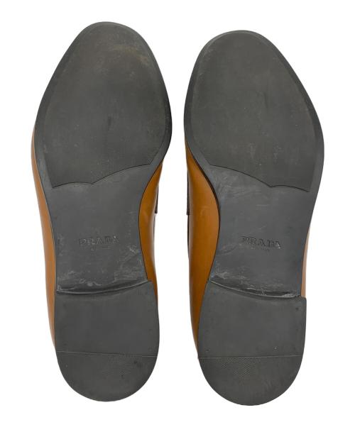 PRADA（プラダ）PRADA (プラダ) コインローファー ブラウン サイズ:6 1/2の古着・服飾アイテム