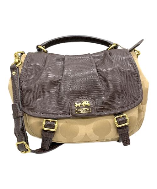 COACH（コーチ）COACH (コーチ) ハンドバッグ ベージュの古着・服飾アイテム