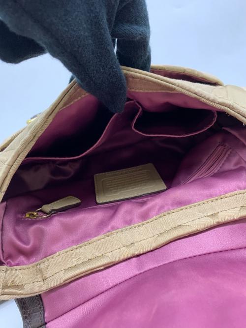 COACH（コーチ）COACH (コーチ) ハンドバッグ ベージュの古着・服飾アイテム