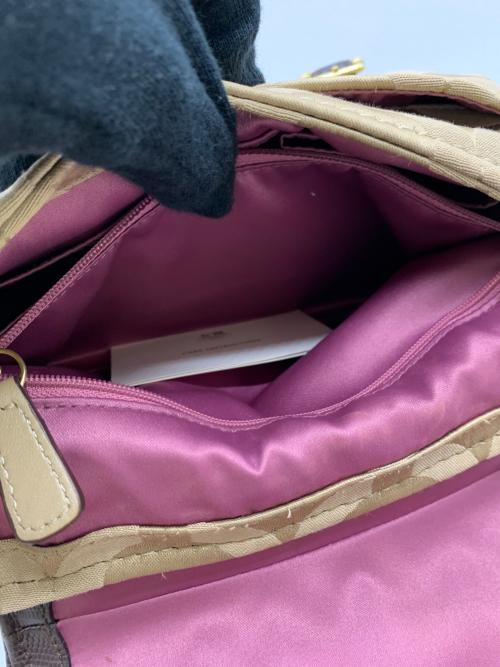 COACH（コーチ）COACH (コーチ) ハンドバッグ ベージュの古着・服飾アイテム