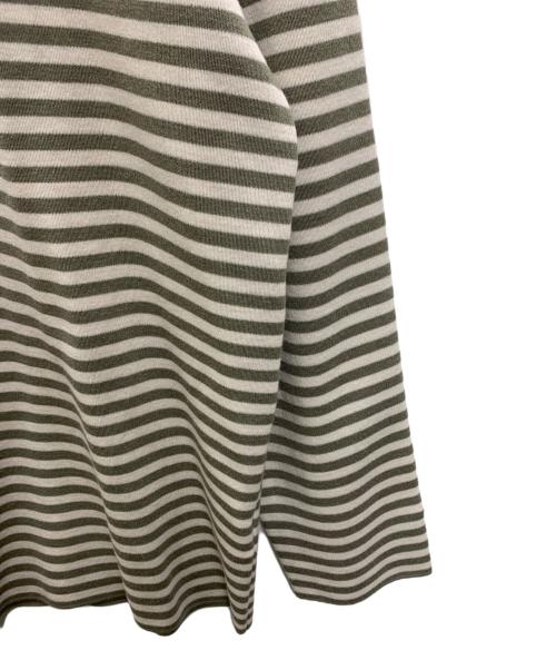 nanamica（ナナミカ）nanamica (ナナミカ) BATONER (バトナ―) 長袖カットソー グリーン×ベージュ サイズ:M 未使用品の古着・服飾アイテム