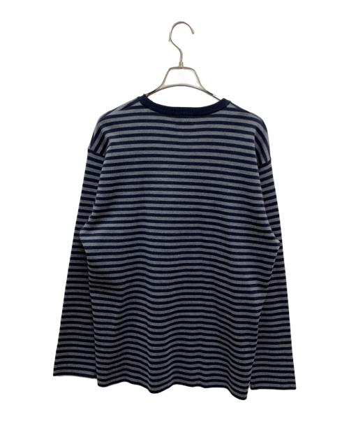 nanamica（ナナミカ）nanamica (ナナミカ) BATONER (バトナ―) 長袖カットソー ブラック×グレー サイズ:ｓ 未使用品の古着・服飾アイテム